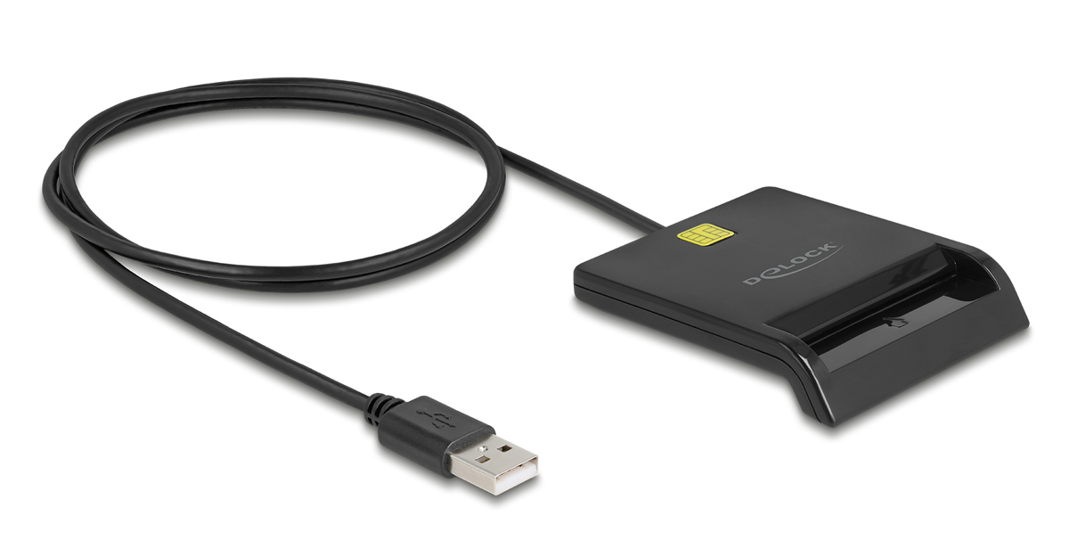DELOCK card reader 91724 για smart card, USB σύνδεση, 480Mbps, μαύρο 3 DELOCK card reader 91724 για smart card, USB σύνδεση, 480Mbps, μαύρο