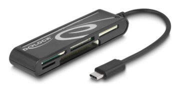 DELOCK card reader 91739 για micro SD/SD/CF/MS/xD, USB-C, μαύρο 2 DELOCK card reader 91739 για micro SD/SD/CF/MS/xD, USB-C, μαύρο 1