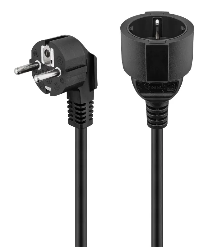 GOOBAY μπαλαντέζα ρεύματος 93093, schuko, 3m, μαύρη 3 GOOBAY μπαλαντέζα ρεύματος 93093, schuko, 3m, μαύρη
