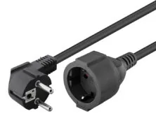 GOOBAY μπαλαντέζα προέκταση ρεύματος 93094, schuko, 3x 1.5mm², 5m, μαύρη