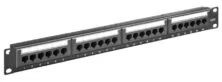 GOOBAY patch panel 93866 19"/1U, 24x ports, CAT 6 UTP, μαύρo