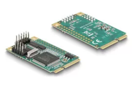 DELOCK κάρτα επέκτασης mini PCIe σε 2x RS-232 95273 2