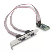 DELOCK κάρτα επέκτασης mini PCIe σε 2x RS-232 95273 1