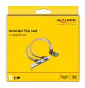 DELOCK κάρτα επέκτασης mini PCIe σε 2x RS-232 95273 9 DELOCK κάρτα επέκτασης mini PCIe σε 2x RS-232 95273 4