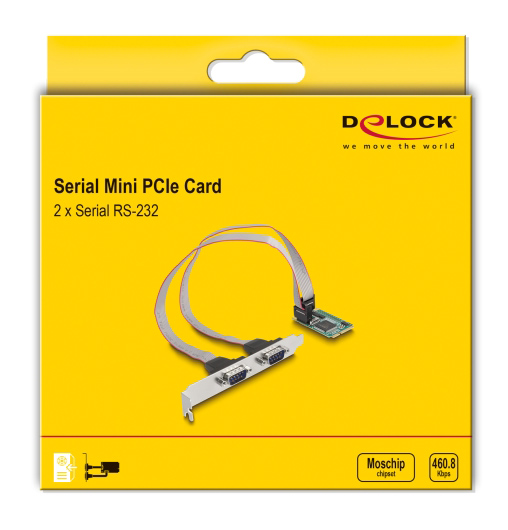 DELOCK κάρτα επέκτασης mini PCIe σε 2x RS-232 95273 6 DELOCK κάρτα επέκτασης mini PCIe σε 2x RS-232 95273 - Image 4