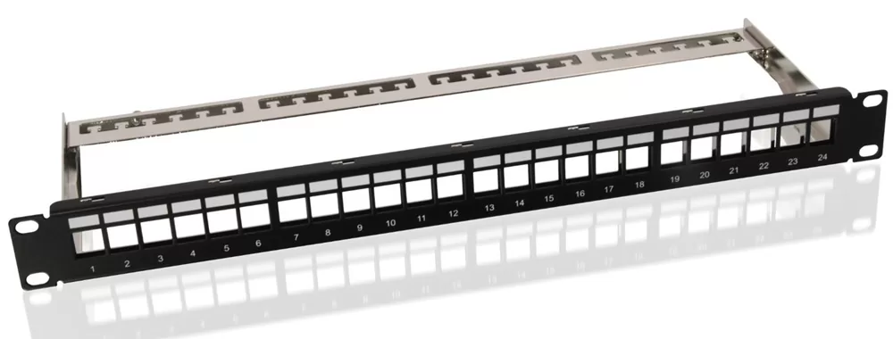 GOOBAY Keystone patch panel 95336 με 24 modules, 19"/1U, 24 ports, μαύρo 5 GOOBAY Keystone patch panel 95336 με 24 modules, 19"/1U, 24 ports, μαύρo - Image 3