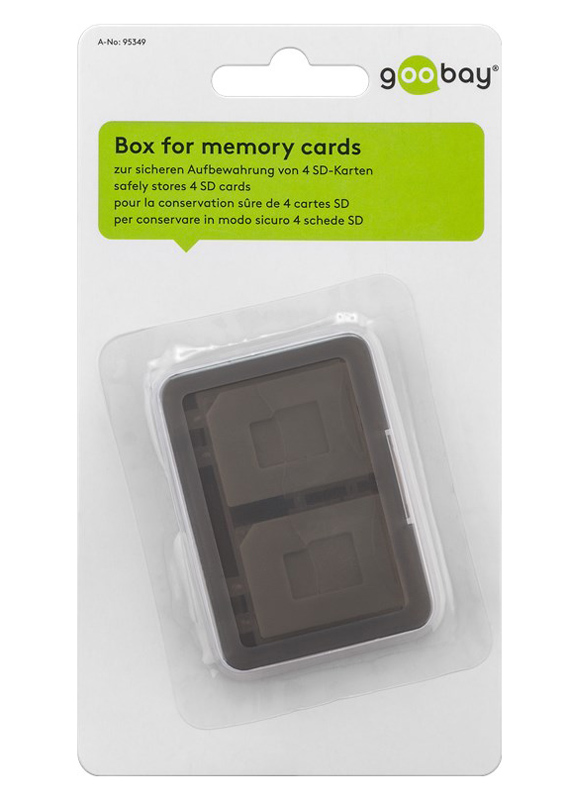GOOBAY θήκη για κάρτες SD & micro SD 95349, 4 θέσεις, διάφανη-γκρι 4 GOOBAY θήκη για κάρτες SD & micro SD 95349, 4 θέσεις, διάφανη-γκρι - Image 2