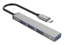 ORICO USB hub AH-13, 4x θυρών, USB 3.0, 5Gbps, USB-C σύνδεση, γκρι 1 ORICO USB hub AH-13, 4x θυρών, USB 3.0, 5Gbps, USB-C σύνδεση, γκρι