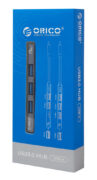 ORICO USB hub AH-A13, 4x θυρών, USB 3.0, 5Gbps, USB σύνδεση, γκρι 4