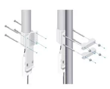 UBIQUITI AMO-2G13 2.4GHz AirMax Dual Polarity 13dBi Omni Antenna 2