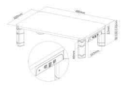 BRATECK επιτραπέζια βάση AMS-7 για οθόνη 17-32", 3x USB 3.0, 20kg 14 BRATECK επιτραπέζια βάση AMS-7 για οθόνη 17-32", 3x USB 3.0, 20kg 5