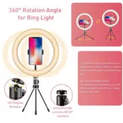 APEXEL φωτιστικό δαχτυλίδι LED APL-FL10JJ13Y με μίνι τρίποδα, Φ26cm 11 APEXEL φωτιστικό δαχτυλίδι LED APL-FL10JJ13Y με μίνι τρίποδα, Φ26cm 3