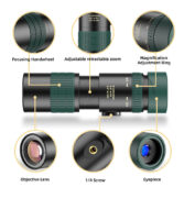 APEXEL μονοκυάλι APS-8-24X30, 8x-24x zoom, Φ 30mm, μαύρο 5
