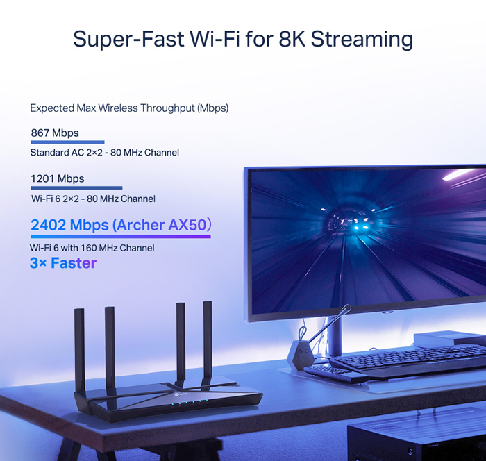TP-LINK router Archer AX50, WiFi 6, 3000Mbps AX3000, Ver. 1.0 4 TP-LINK router Archer AX50, WiFi 6, 3000Mbps AX3000, Ver. 1.0 - Image 2