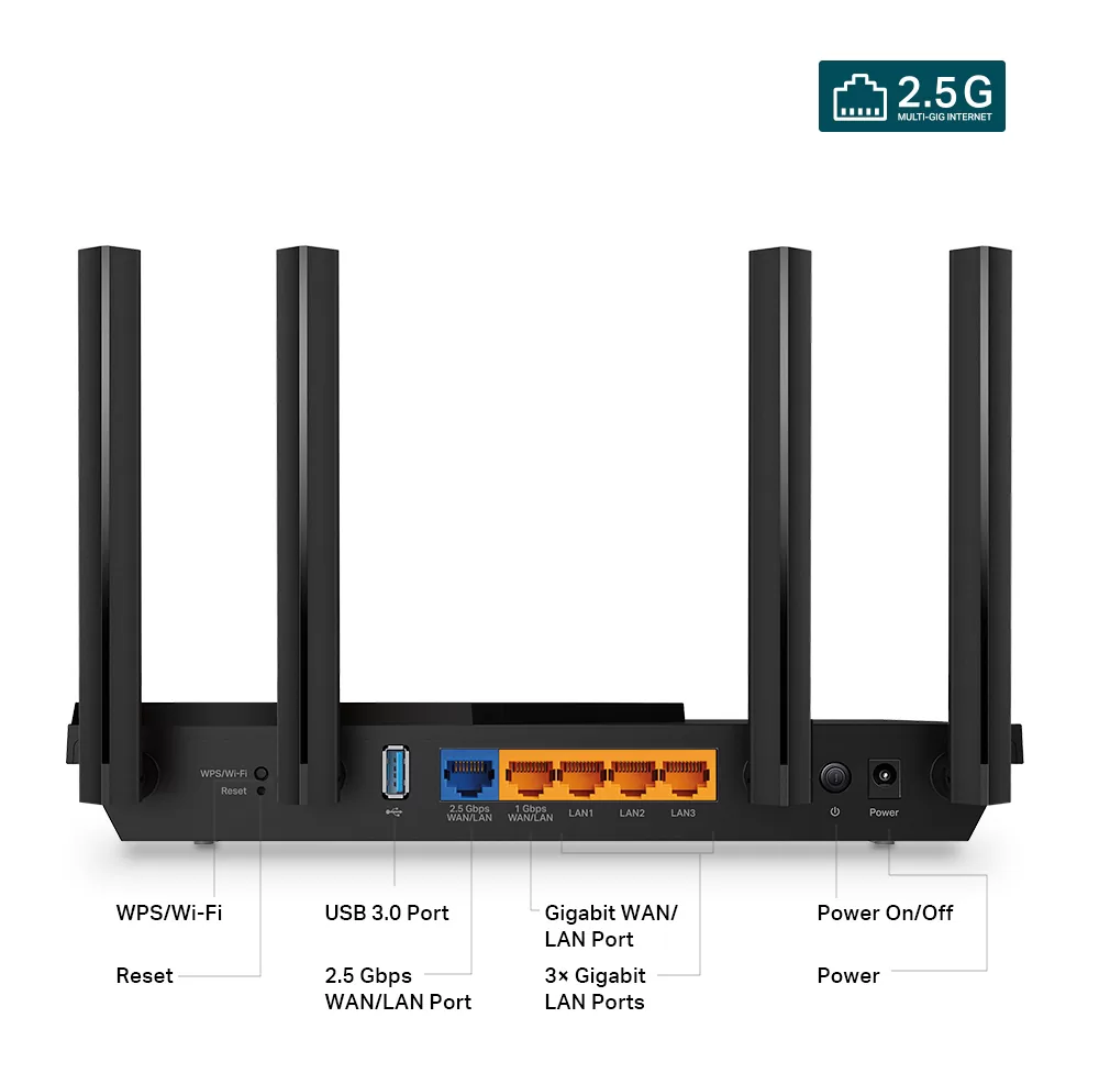 TP-LINK Router Archer AX55 Pro, WiFi 6, 3Gbps AX3000, Dual Band, V.1.0 5 TP-LINK Router Archer AX55 Pro, WiFi 6, 3Gbps AX3000, Dual Band, V.1.0 - Image 3