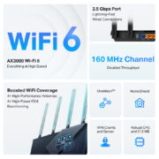 TP-LINK Router Archer AX55 Pro, WiFi 6, 3Gbps AX3000, Dual Band, V.1.0 13 TP-LINK Router Archer AX55 Pro, WiFi 6, 3Gbps AX3000, Dual Band, V.1.0 4