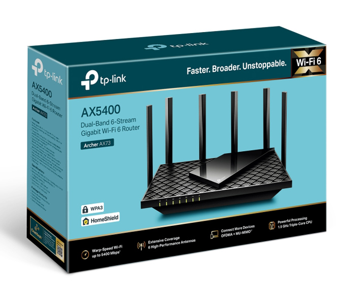 TP-LINK Router Archer AX73, WiFi 6, 5400Mbps AX5400, Dual Band, Ver. 1.0 7 TP-LINK Router Archer AX73, WiFi 6, 5400Mbps AX5400, Dual Band, Ver. 1.0 - Image 5