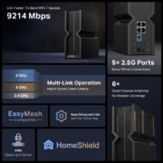 TP-LINK router Archer BE550, WiFi 7, 9214Mbps BE9300, Tri-Band, Ver. 1.0 12 TP-LINK router Archer BE550, WiFi 7, 9214Mbps BE9300, Tri-Band, Ver. 1.0 3