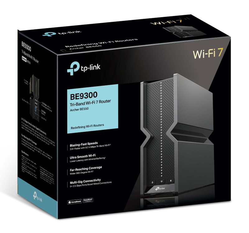 TP-LINK router Archer BE550, WiFi 7, 9214Mbps BE9300, Tri-Band, Ver. 1.0 10 TP-LINK router Archer BE550, WiFi 7, 9214Mbps BE9300, Tri-Band, Ver. 1.0 - Image 8