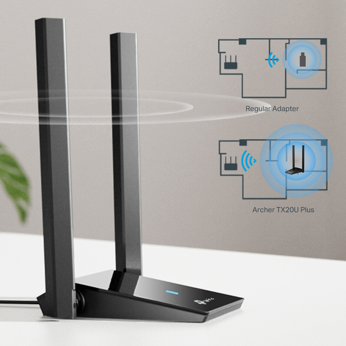 TP-LINK ασύρματος USB αντάπτορας δικτύου Archer TX20U Plus, 1800Mbps V.1 5 TP-LINK ασύρματος USB αντάπτορας δικτύου Archer TX20U Plus, 1800Mbps V.1 - Image 3