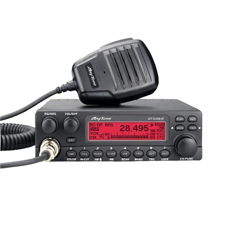 Anytone AT-5289 II – Mobile Πομποδέκτης 10m AM/FM 60W με Ψηφιακή Μείωση Θορύβου NRC