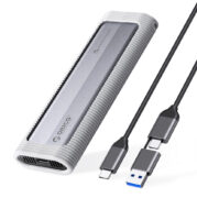 ORICO θήκη για M.2 NVME/NGFF SSD AXM2S-G2, 10Gbps, tool free, γκρι