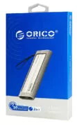 ORICO θήκη για M.2 NVME/NGFF SSD AXM2S-G2, 10Gbps, tool free, γκρι 5
