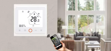 Smart θερμοστάτης αερίου BHT-002-GCLW, WiFi, χωνευτός, λευκός 2