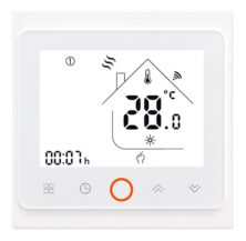 Smart θερμοστάτης αερίου BHT-002-GCLWDB, dual band WiFi, χωνευτός, λευκός