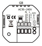 Smart θερμοστάτης πετρελαίου BHT-009GBLW, WiFi, χωνευτός, μαύρος 2