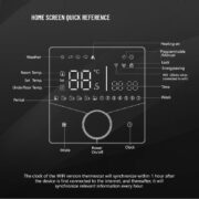 Smart θερμοστάτης αερίου BHT-009GCLW, WiFi, χωνευτός, μαύρος 3