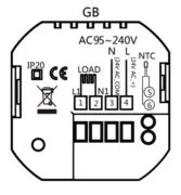 Smart θερμοστάτης πετρελαίου BHT-15GBLW, WiFi, χωνευτός, λευκός 3