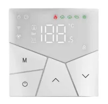 Smart θερμοστάτης πετρελαίου BHT-15GBLW, WiFi, χωνευτός, λευκός