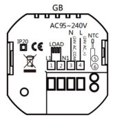 Smart θερμοστάτης πετρελαίου BHT-15GBLW, WiFi, χωνευτός, μαύρος 4