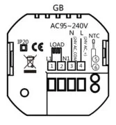 Smart θερμοστάτης πετρελαίου BHT-15GBLW, WiFi, χωνευτός, μαύρος 4