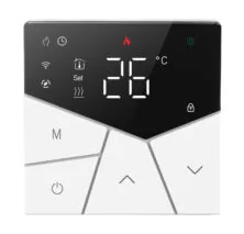Smart θερμοστάτης αερίου BHT-15GCLW, WiFi, χωνευτός, μαύρος