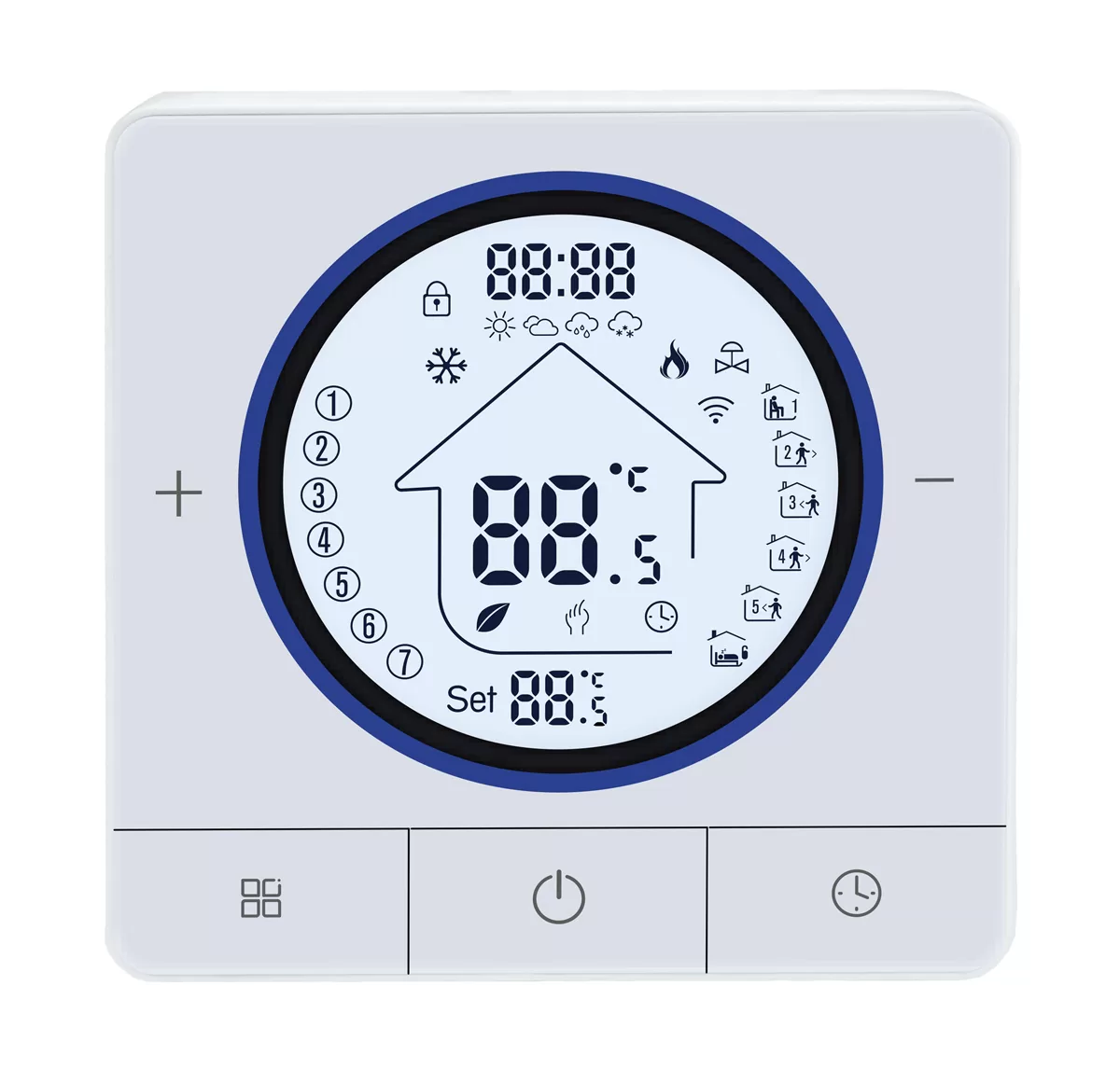 Smart θερμοστάτης αερίου BHT-800WM-GCLW, WiFi, επιτοίχιος, λευκός 3 Smart θερμοστάτης αερίου BHT-800WM-GCLW, WiFi, επιτοίχιος, λευκός