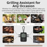 SONOFF smart θερμόμετρο barbeque BMT01 με 2x αισθητήρες, έως 300 °C, μαύρο 6