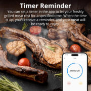 SONOFF smart θερμόμετρο barbeque BMT01 με 2x αισθητήρες, έως 300 °C, μαύρο 9