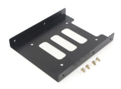 POWERTECH tray 3.5" για 2.5" HDD/SSD BRAT-003, μεταλλικό, μαύρο, 2τμχ 1