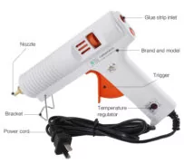 BEST πιστόλι θερμικής σιλικόνης BST-102B, 100W, ρυθμιζόμενη θερμοκρασία 4