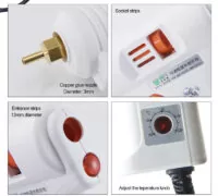 BEST πιστόλι θερμικής σιλικόνης BST-102B, 100W, ρυθμιζόμενη θερμοκρασία 5