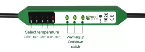 BEST κολλητήρι BST-102C, 90W/60W, 5 θέσεις θερμότητας 280-480 °C 2