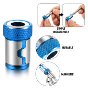 BEST μαγνητικός αντάπτορας BST-1111 για μύτες HEX 1/4", μπλε 2