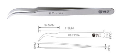 BEST Τσιμπίδα BST-215SA, Κυρτή 3