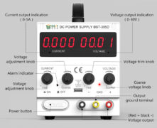BEST Power supply BST-305D, 30V/5A, AC/DC, 8x USB 6