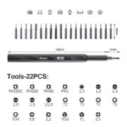 BEST set κατσαβιδιών ακριβείας BST-8930B, 22 τεμάχια 6