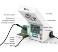 BEST Soldering Station BST-938 με σταθμό απορόφησης καπνού και LED φως 2