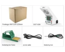 BEST Soldering Station BST-938 με σταθμό απορόφησης καπνού και LED φως 6