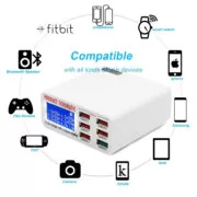 USB φορτιστής 6 θέσεων με LCD monitor BST-U3, 5V 8A, 40W 2